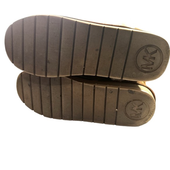 MICHAEL KORS Women’s Sheep Fur Lined Tall Chestnut Boots Sz 9 - Picture 8 of 10